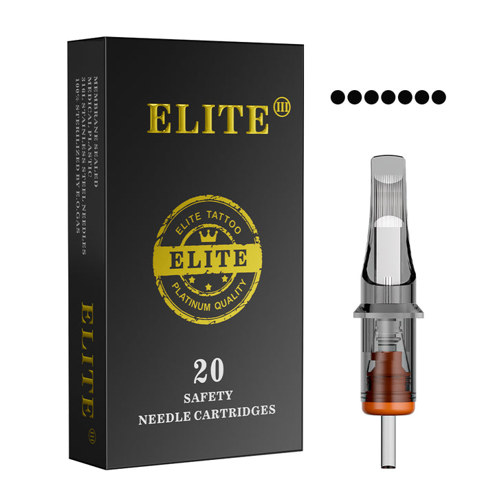 ELITE 3 Tattoo Needle Cartridges - Flat