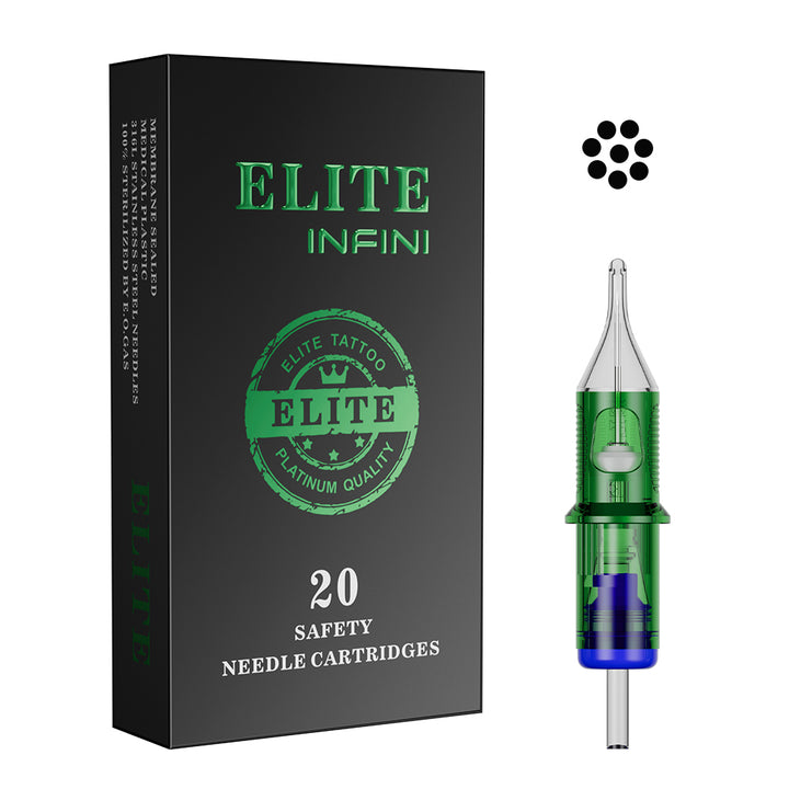 ELITE INFINI Tattoo Needle Cartridges- Round Shader